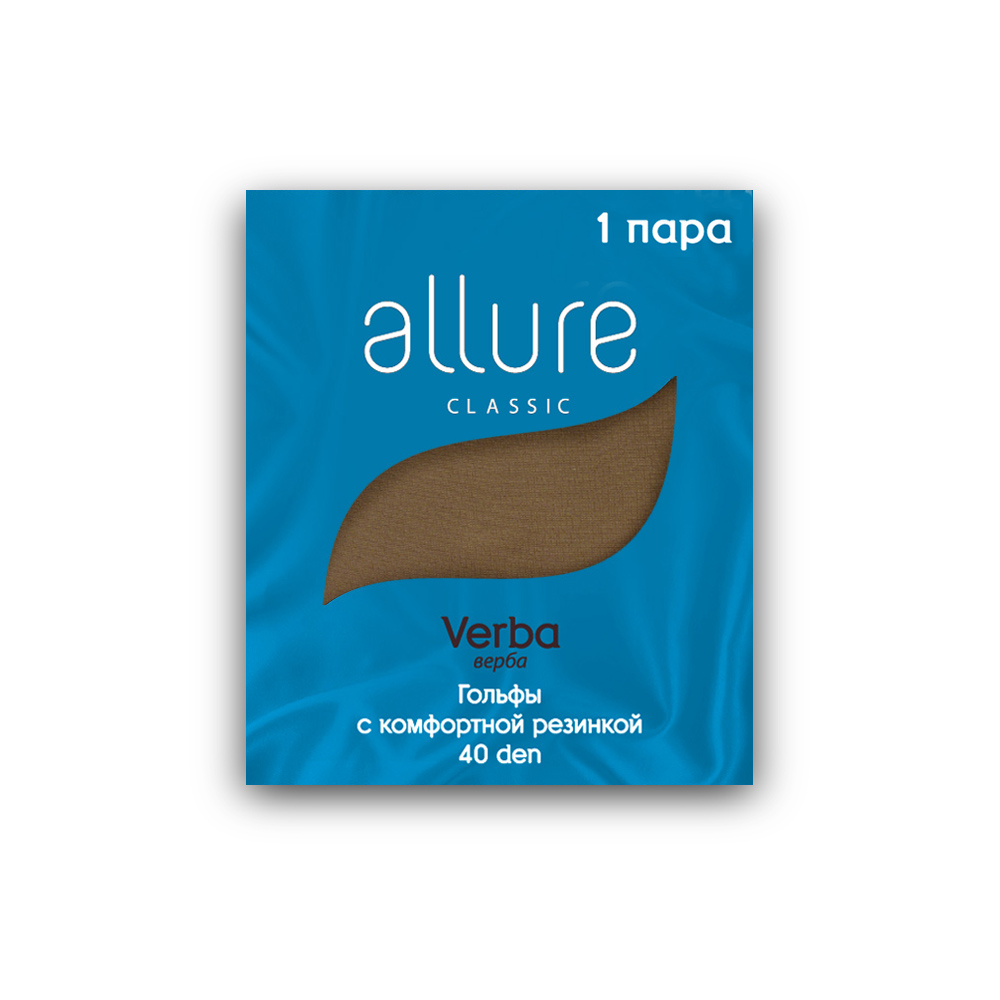 фото Капроновые гольфы женские allure all verba 40 бежевые 23-25