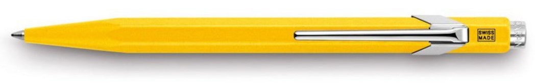 фото Carandache office 849 classic - yellow, шариковая ручка, m, без упаковки caran d’ache