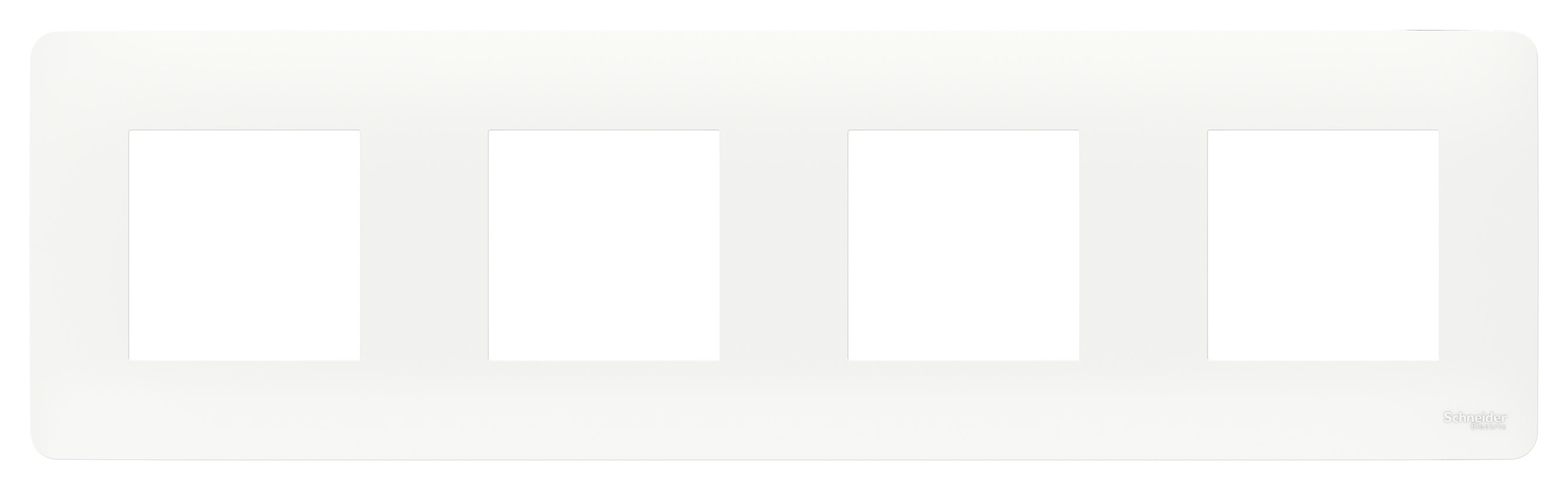 Рамка Schneider Electric Unica Studio 4-ая Белая