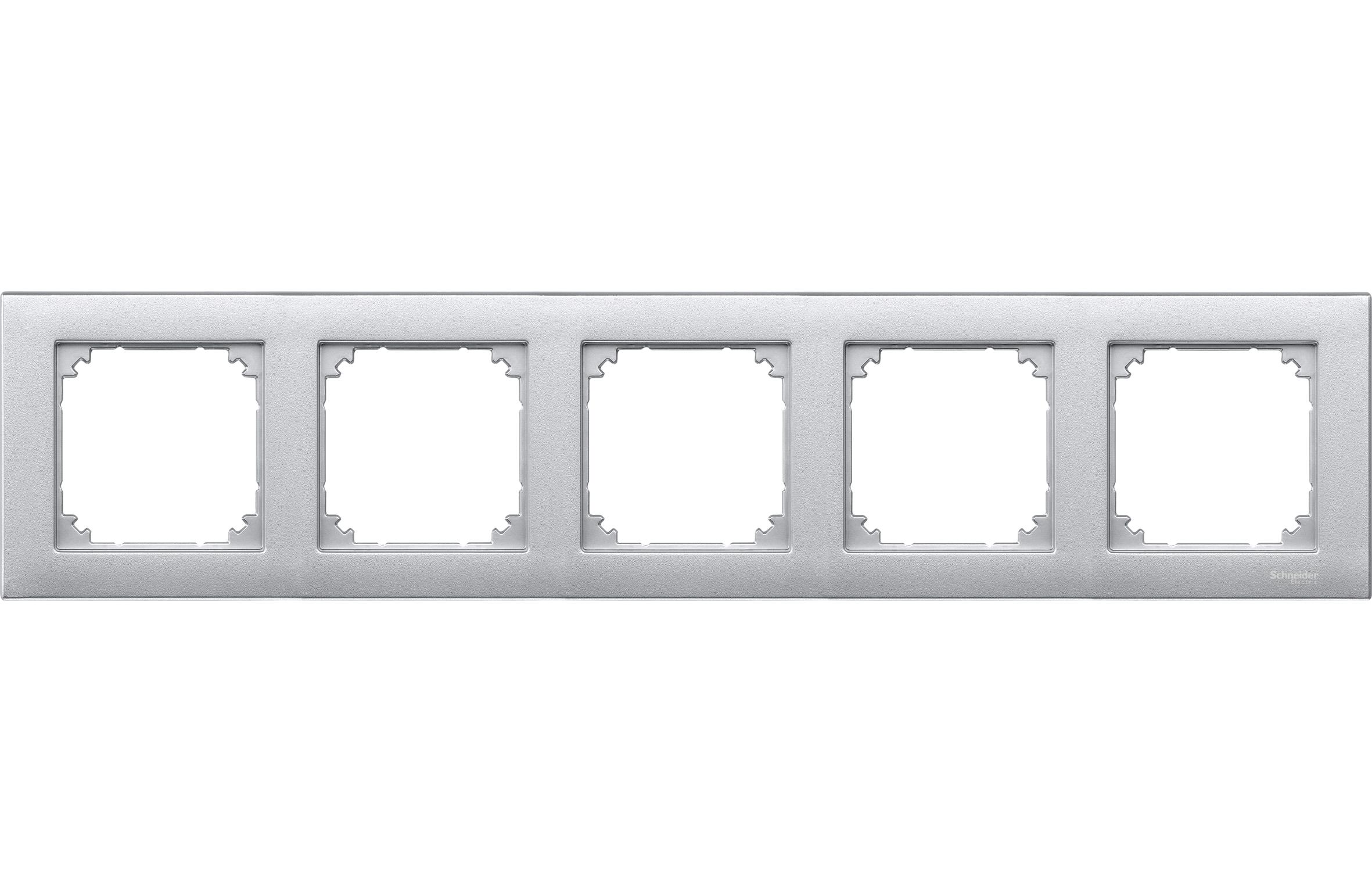 

Рамка Schneider Electric Merten SM M-Plan 5-ая Алюминий, Хром
