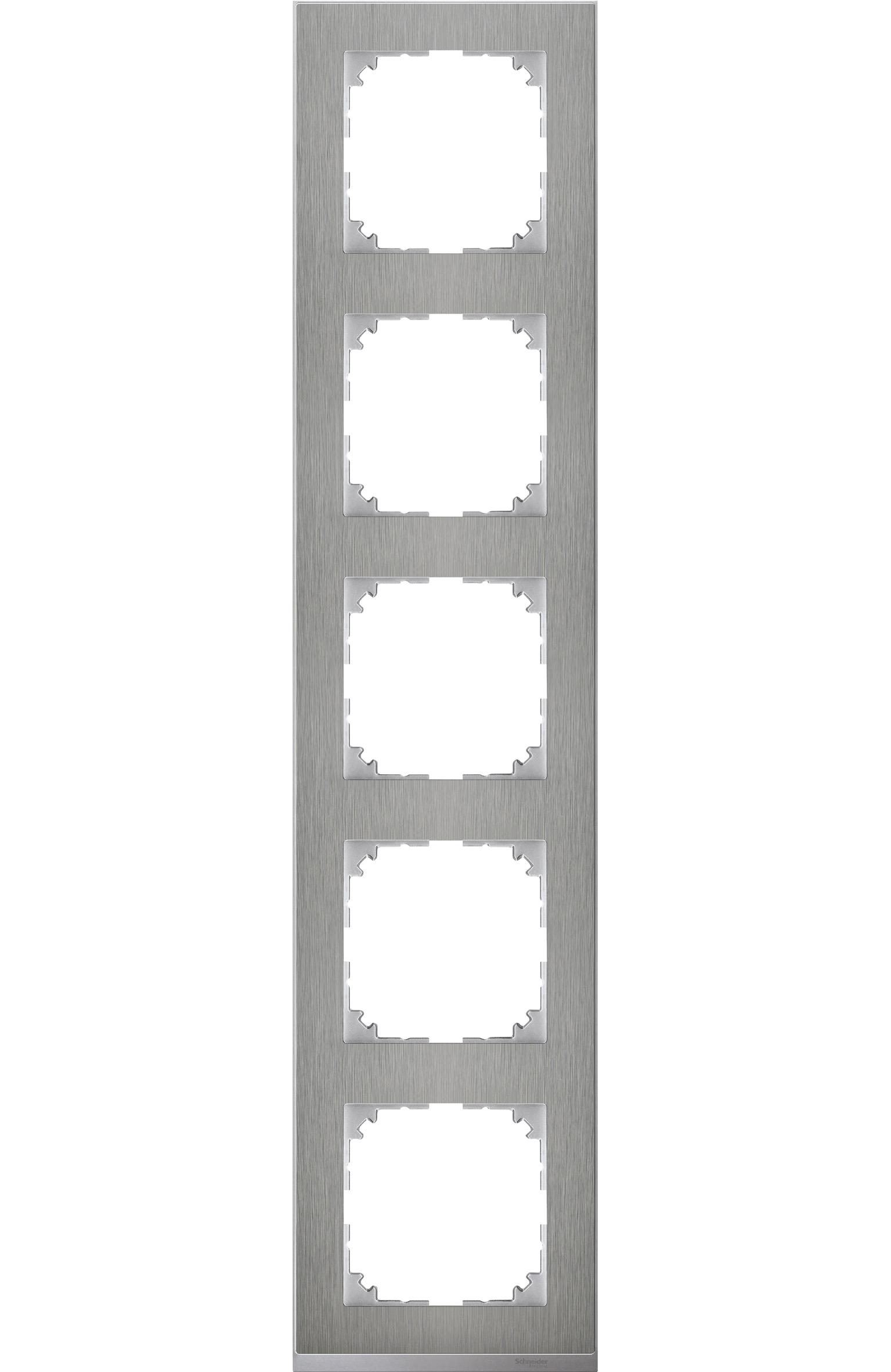 

Рамка Schneider Electric Merten SM M-Pure Decor 5-ая Нержавеющая Сталь/Алюминий