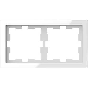 

Рамка Schneider Electric Merten D-Life 2-ая Белый Кристалл