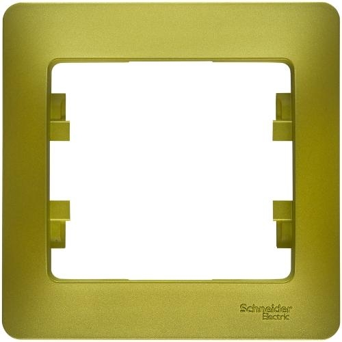 

Рамка Schneider Electric Glossa 1-ая Фисташковая, Зеленый