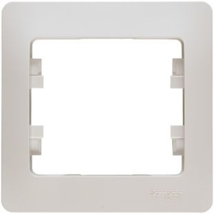 

Рамка Schneider Electric Glossa 1-ая Молочная, Бежевый