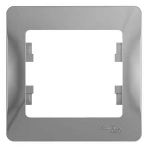 

Рамка Schneider Electric Glossa GSL000301 1-местная, алюминиевая, Серебристый