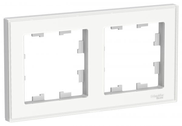 

Рамка Schneider Electric AtlasDesign Art 2-ая Белая, Белый