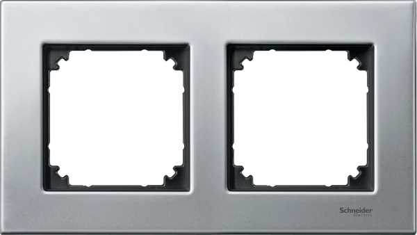 

Рамка Schneider Electric Merten SM M-Elegance 2-ая Платина серебро, Хром