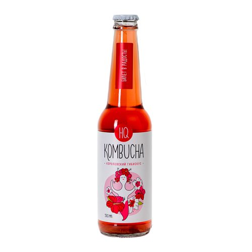 Напиток безалкогольный HQ Kombucha королевский гибискус