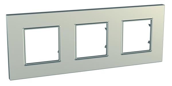

Рамка Schneider Electric Unica Quadro 3 поста титан