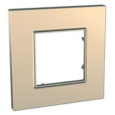 

Рамка Schneider Electric Unica Quadro 1-ая медь