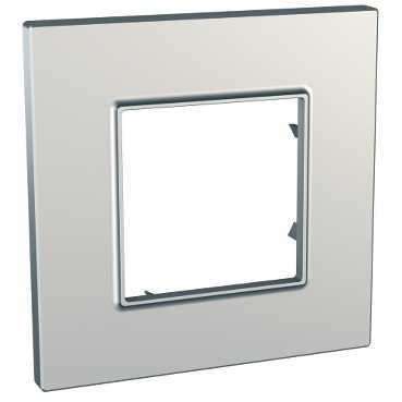

Рамка Schneider Electric Unica Quadro 1-ая серебро