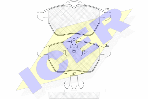

Комплект тормозных колодок ICER 181128