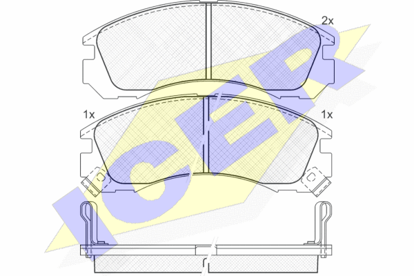 

Комплект тормозных колодок ICER 140979