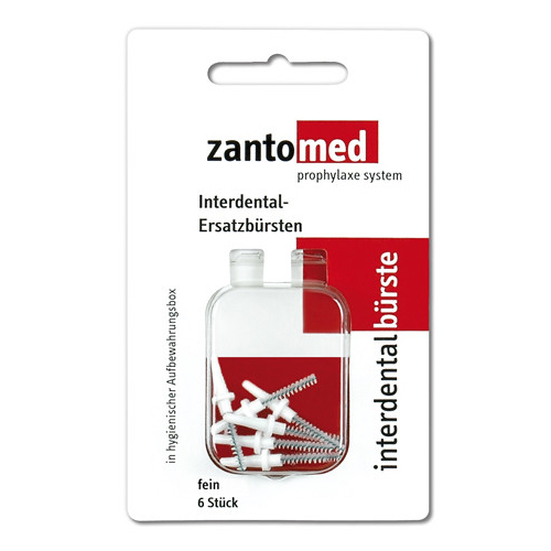 Сменные щеточки Zantomed Interdental Brush Fine тонкие 6 шт