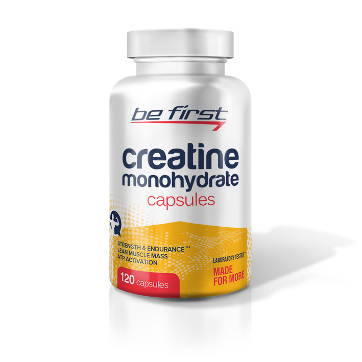 Креатин Be First Creatine Monohydrate Capsules, 120 капсул