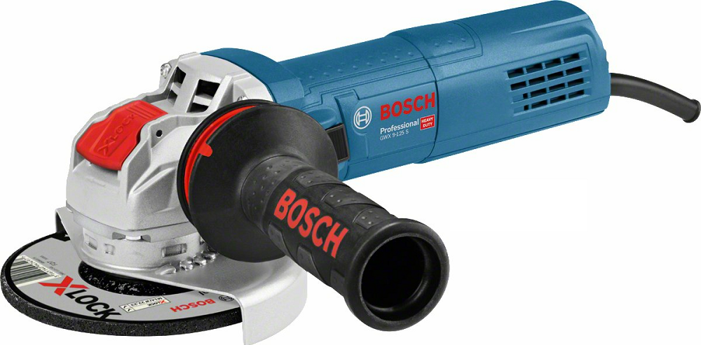 Сетевая угловая шлифовальная машина BOSCH GWX 9-125 S (06017B2000) X-lock шлифмашина угловая пульсар ушм 125 1200эс 792 476 1200вт 125 мм 3000 11000об мин констант электр 2 5кг