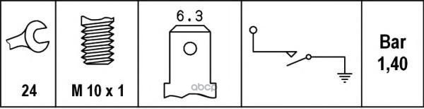 фото Датчик давления масла 12v behr-hella 6zl003259-471