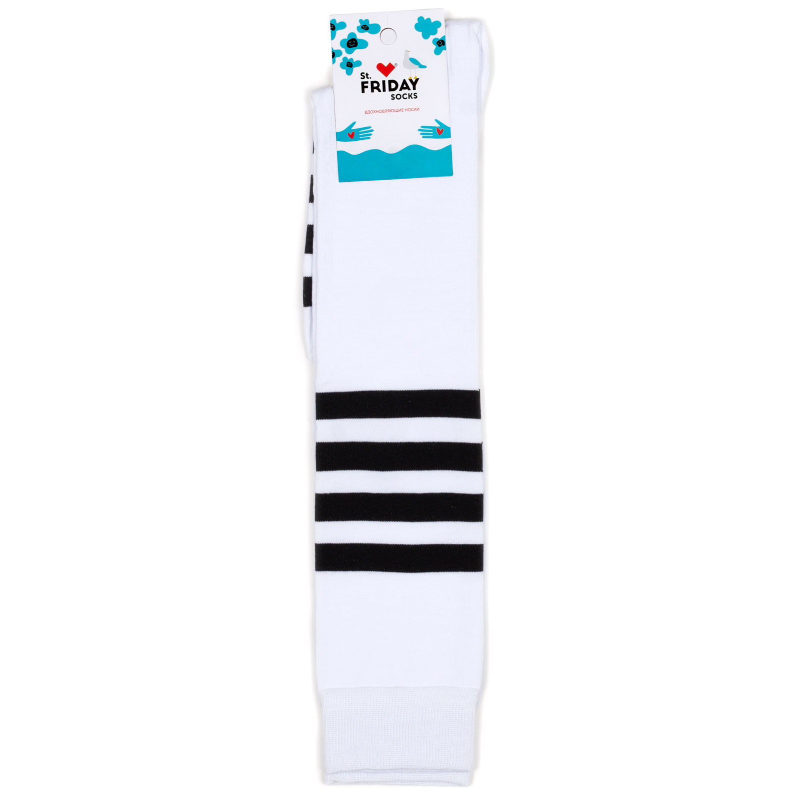 

Гольфы унисекс St. Friday Socks Ассиметричные белые 42-46, Белый, Ассиметричные