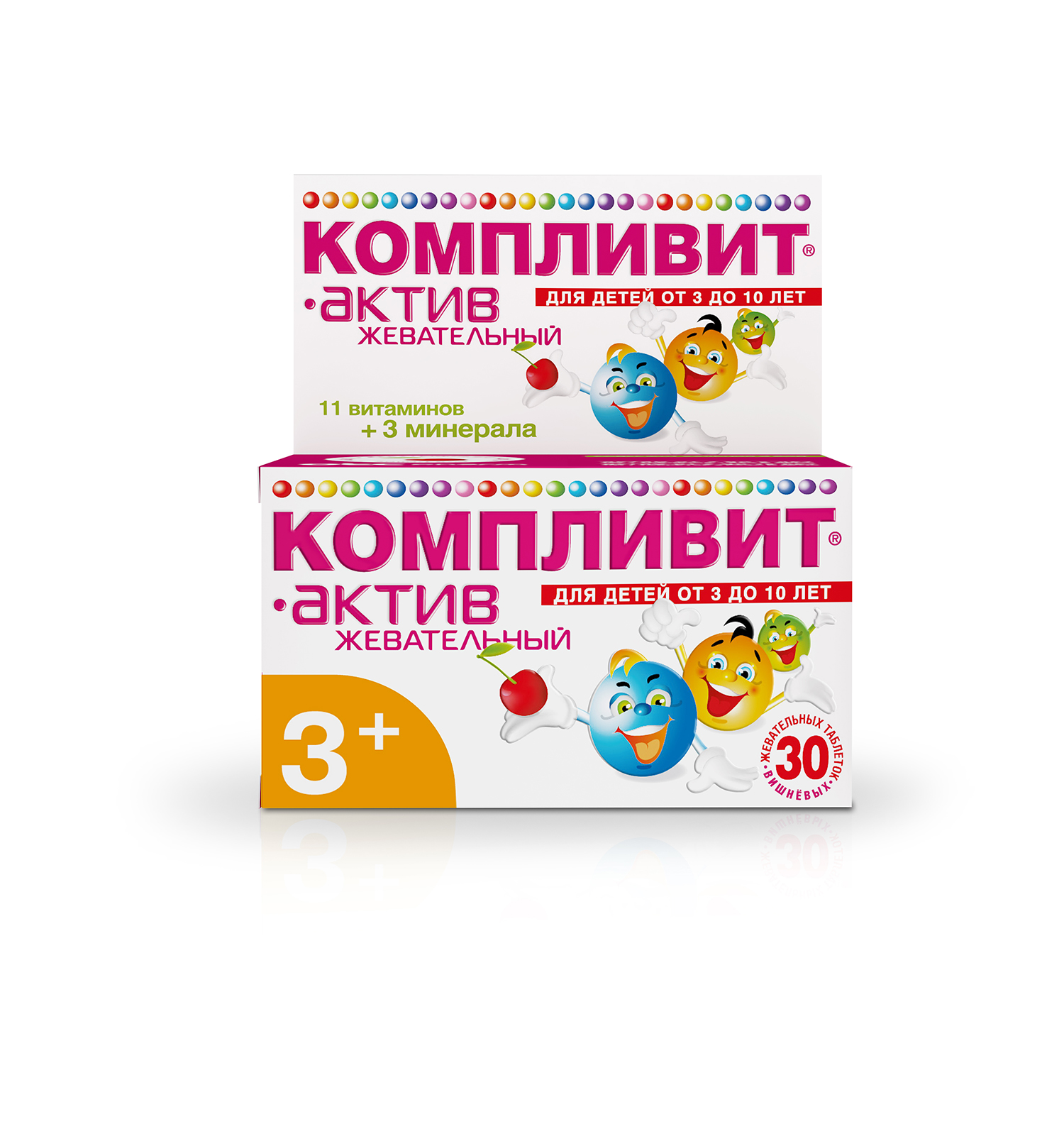 

Компливит-Актив вишня таб.жев. 30 шт., Компливит