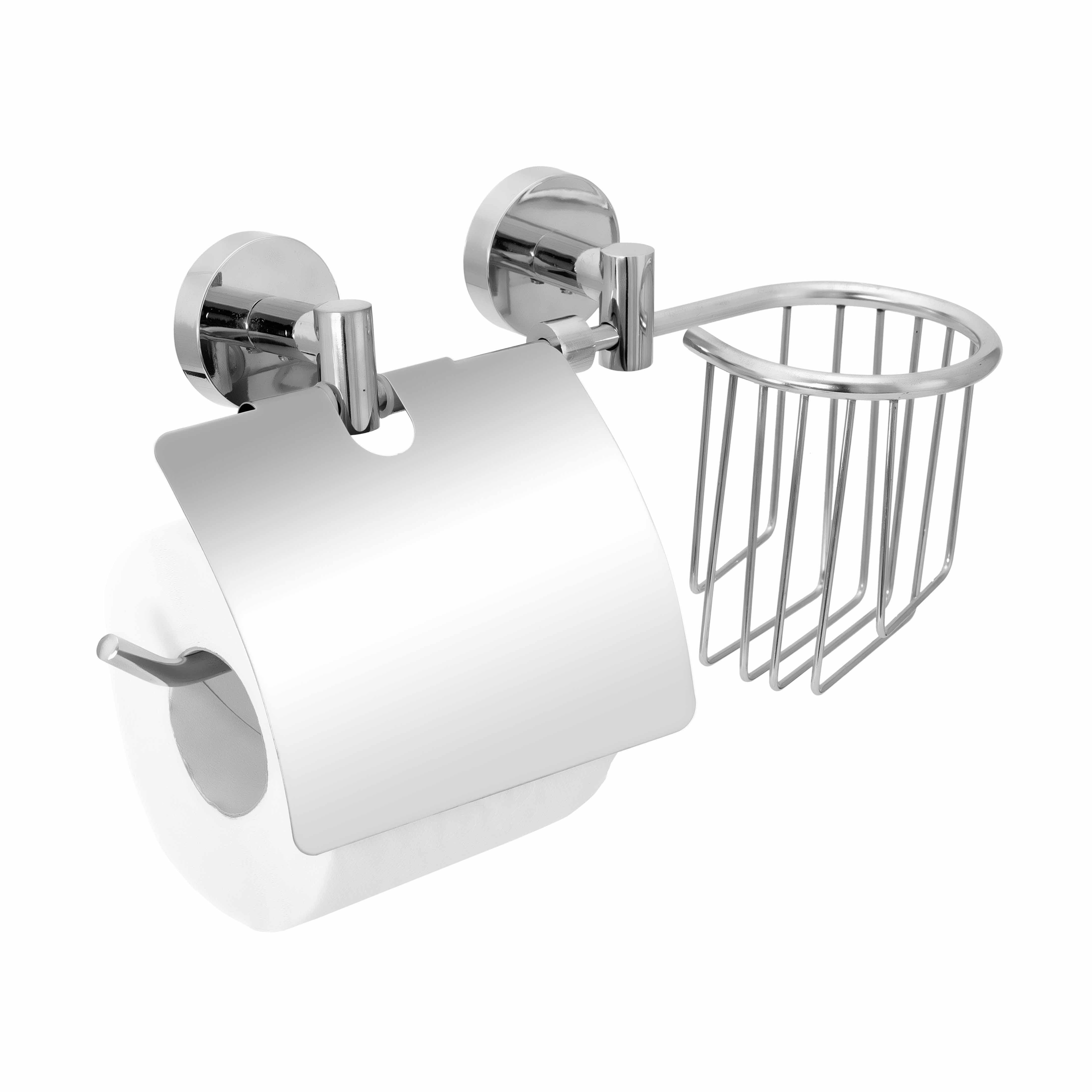 фото Держатель для туалетной бумаги и освежителя воздуха с двумя крепежами fora "long"
