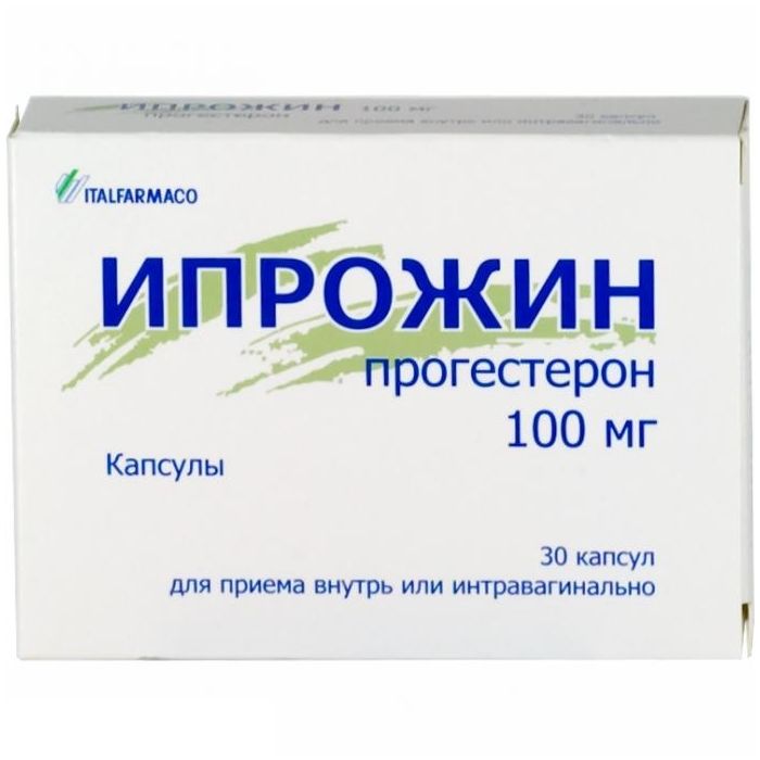 Купить Ипрожин капсулы 100 мг 30 шт., Italfarmaco