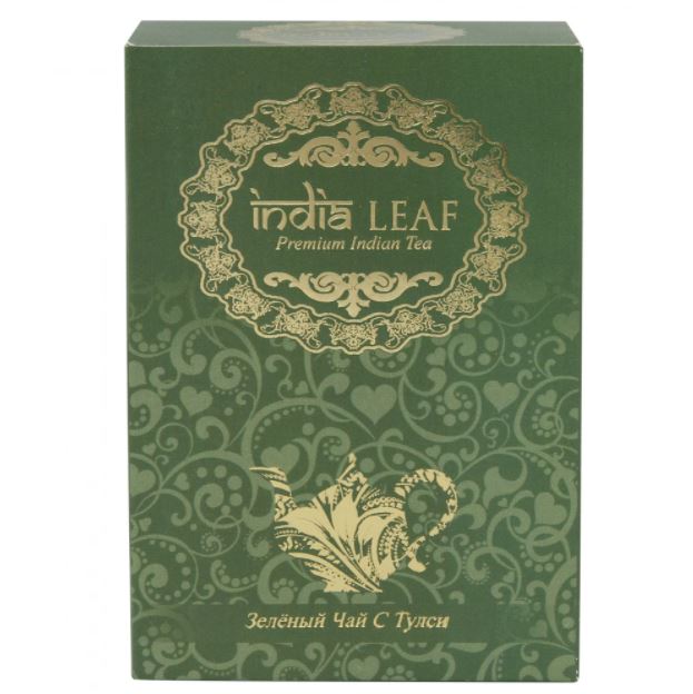 

Чай India leaf Зеленый чай с тулси и мятой, 100 гр