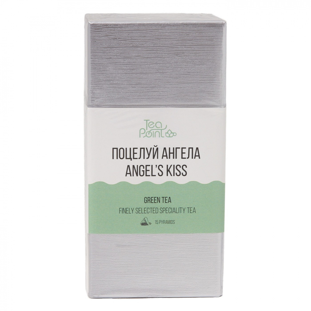 

Чай Tea Point "Поцелуй ангела", микс зеленого и белого, листовой с добавками, 15 пирамидок