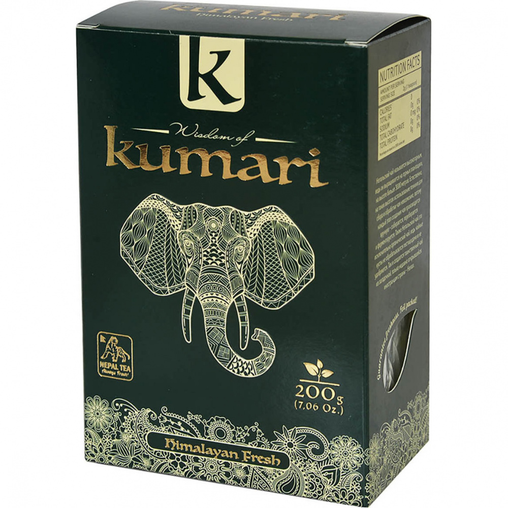 

Чай Wisdom of Kumari "Свежесть Гималаев", зелёный крупнолистовой, 200 гр