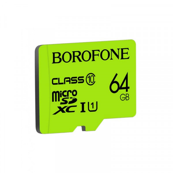 фото Карта памяти borofone 64gb microsd card class 10 green