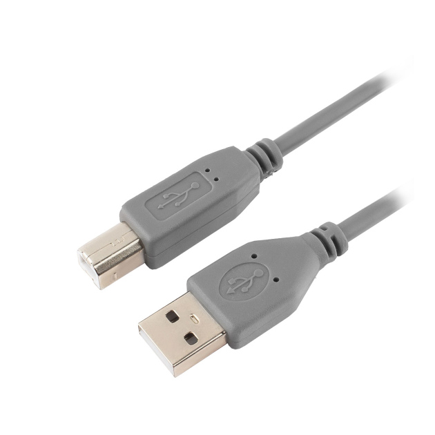 фото Кабель vivanco usb a-usb b, m-m 1,8м grey (25407)