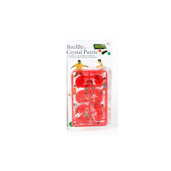 

3D конструктор Christal Mini - Мяч -брелок, Красный