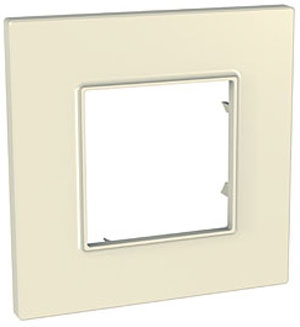 

Рамка Schneider Electric Unica Quadro 1-ая Розовый жемчуг, Черный