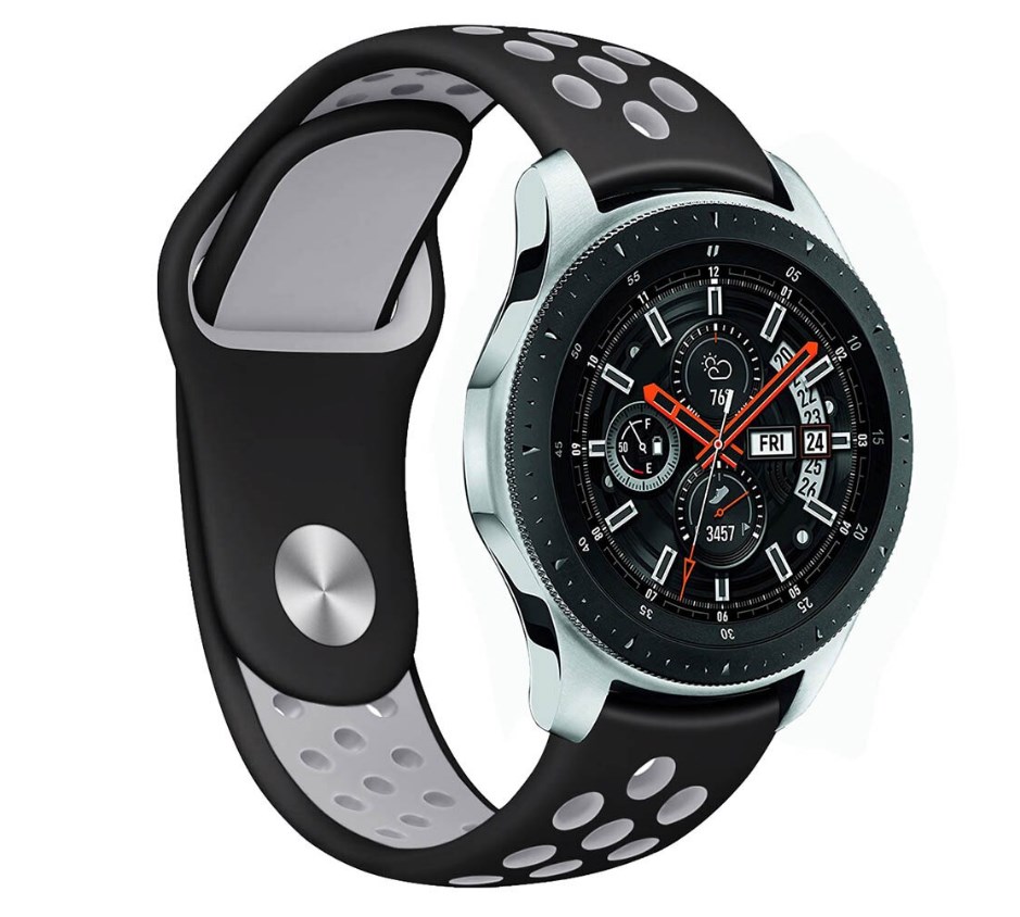 

Ремешок Nuobi Sport ver.1 для Xiaomi, Huawei, Samsung, Garmin 22 мм Black/Grey