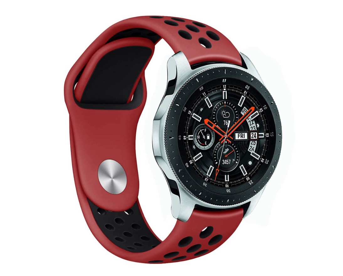 

Ремешок Nuobi Sport ver.1 для Xiaomi, Huawei, Samsung, Garmin 22 мм Black/Red