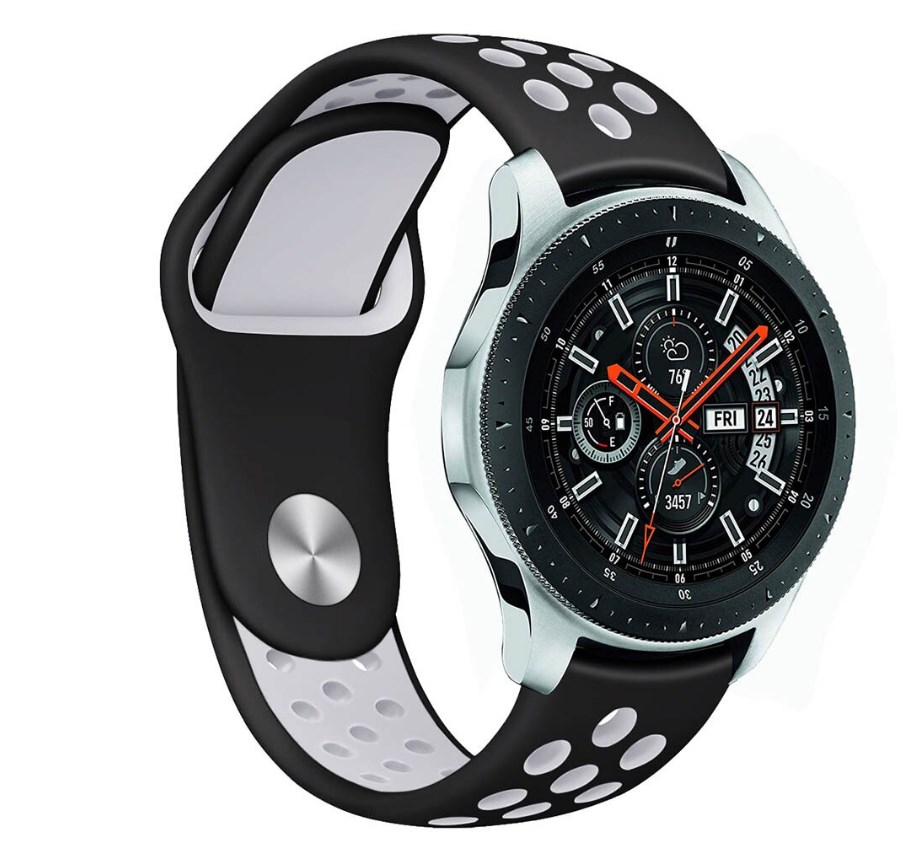 

Ремешок Nuobi Sport ver.1 для Xiaomi, Huawei, Samsung, Garmin 20 мм Black/White