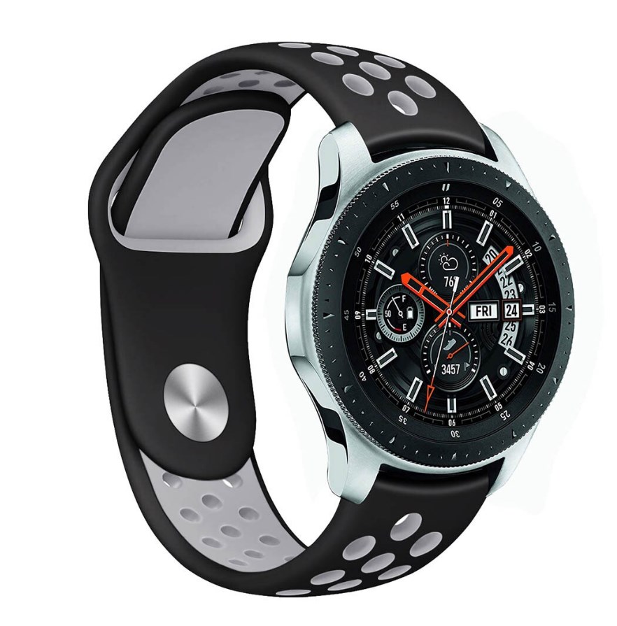 

Ремешок Nuobi Sport ver.1 для Xiaomi, Huawei, Samsung, Garmin 20 мм Black/Grey
