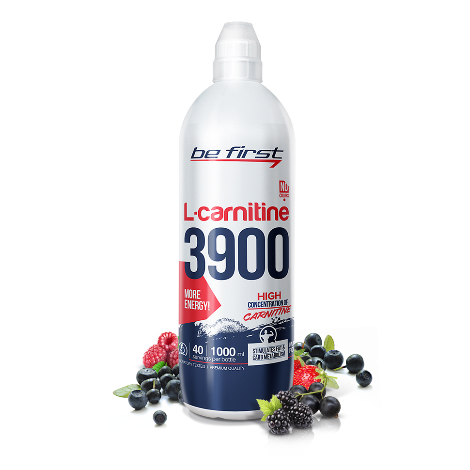 Be First L-Carnitine 3900, 1000 мл, Wild Berries