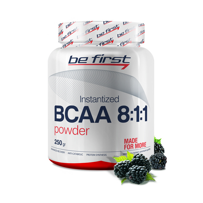 Be First Instantized Power Strong 8:1:1 BCAA 250 г, ежевика