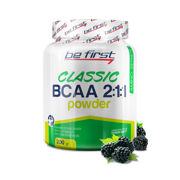 Be First Classic Powder 2:1:1 BCAA 200 г, ежевика