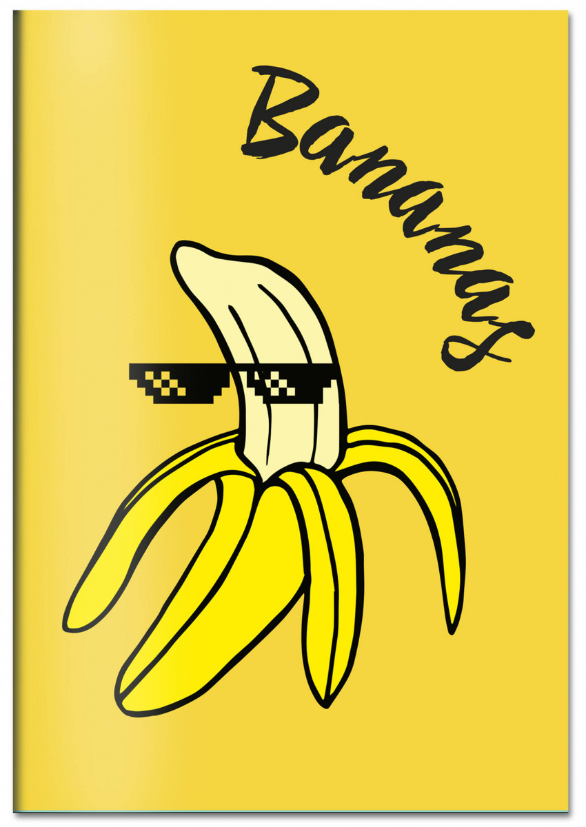 

Bananas. Тетрадь общая (А5, 48 л., УФ-лак, накидка 4 п. полноцвет)