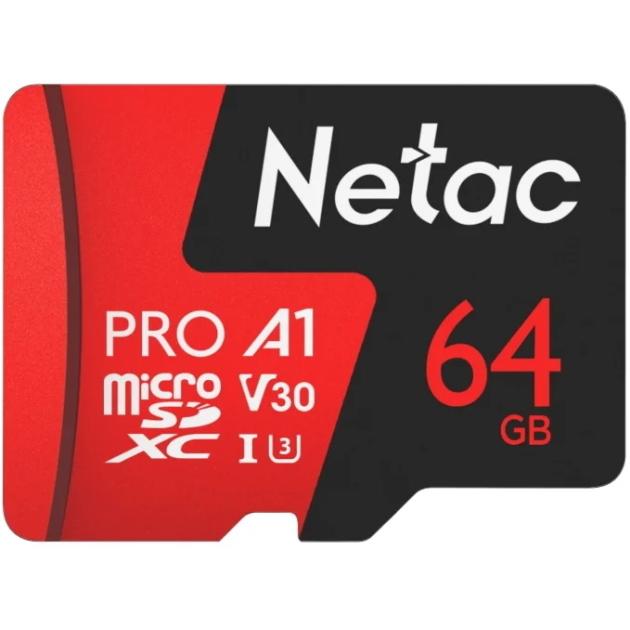 фото Карта памяти netac p500 extreme pro 64gb microsdhc (nt02p500pro-064g-s)