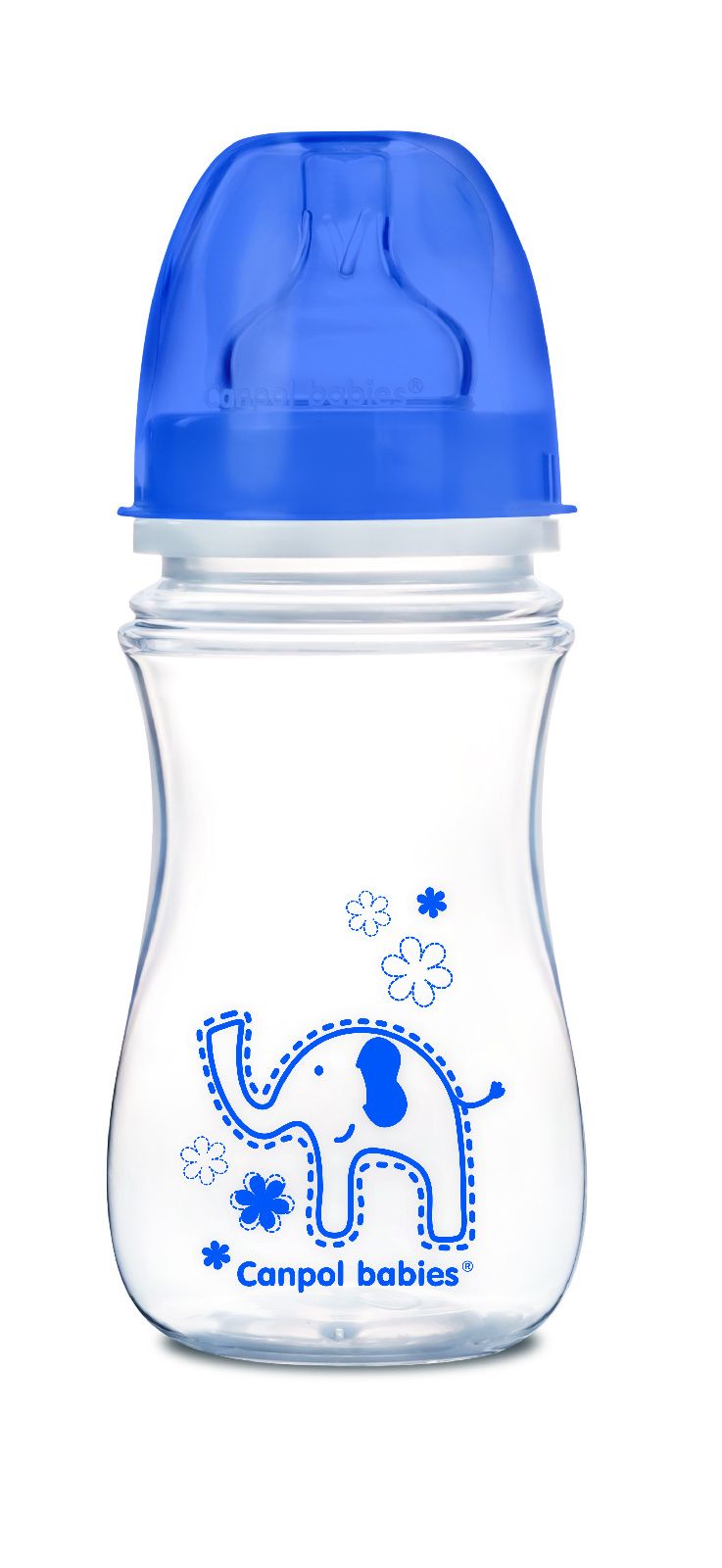 фото Бутылочка canpol easystart animals антиколиковая pp 3+ 240 мл синий canpol babies