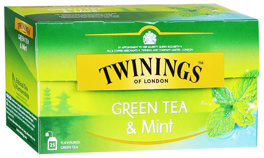 фото Чай зеленый twinings green tea & mint в пакетиках 1,5 г 25 шт