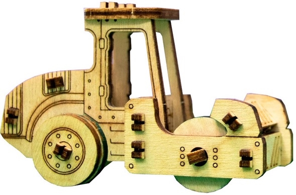 Деревянный конструктор с дополненной реальностью UNIWOOD UNIT Каток термометр комнатный дерево деревянный блистер тб 206