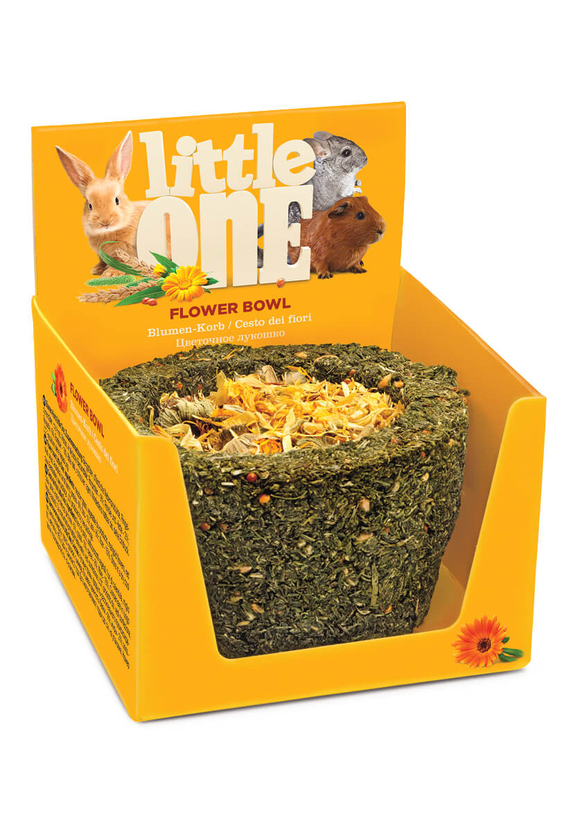 Лакомство для грызунов Little One Лукошко цветочное, 140г