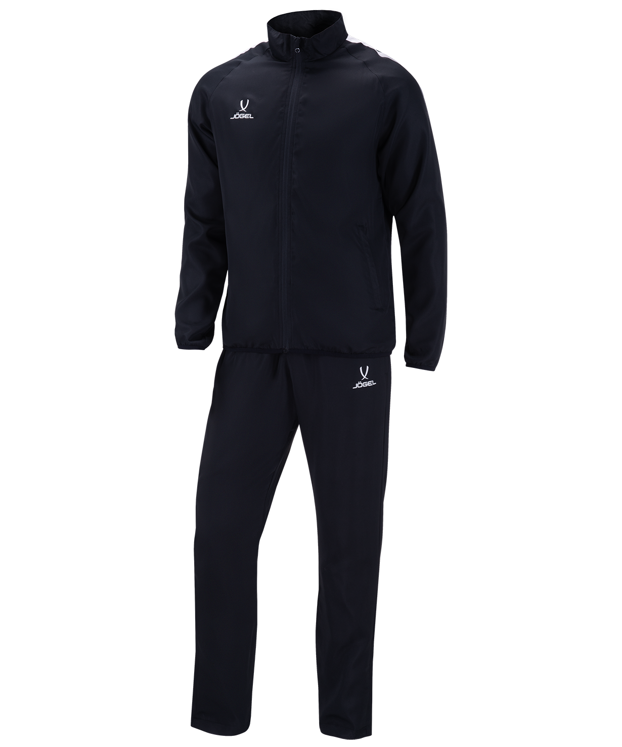 фото Костюм спортивный jögel camp lined suit черно-белый xs jogel