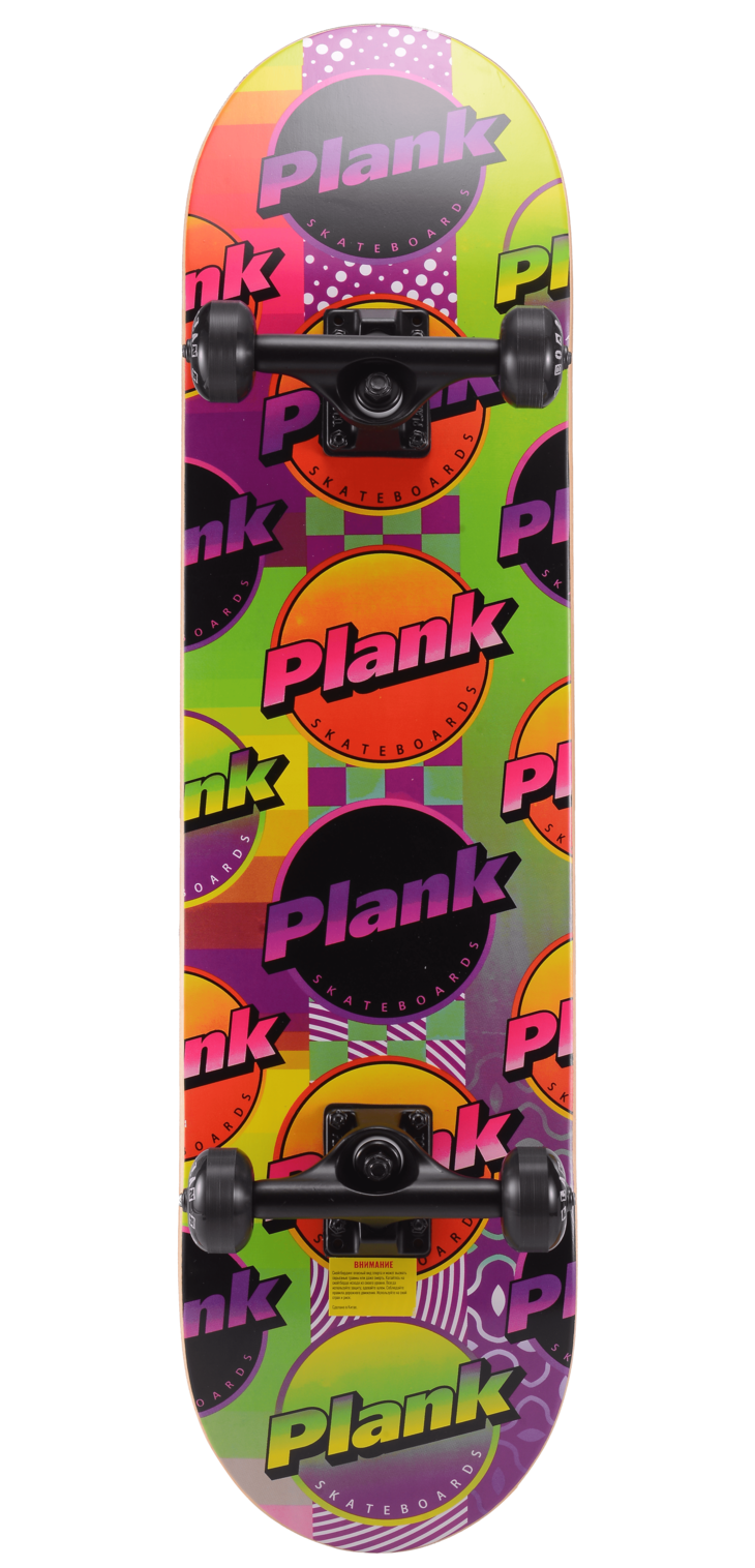 фото Скейтборд plank retrolaser 79х20,3 см, разноцветный