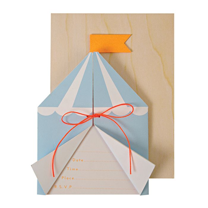 

Открытки пригласительные Цирк Meri Meri