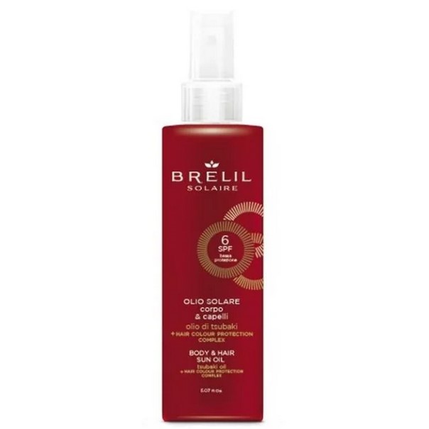 фото Защитое масло для волос и тела spf 6, 150ml new brelil professional