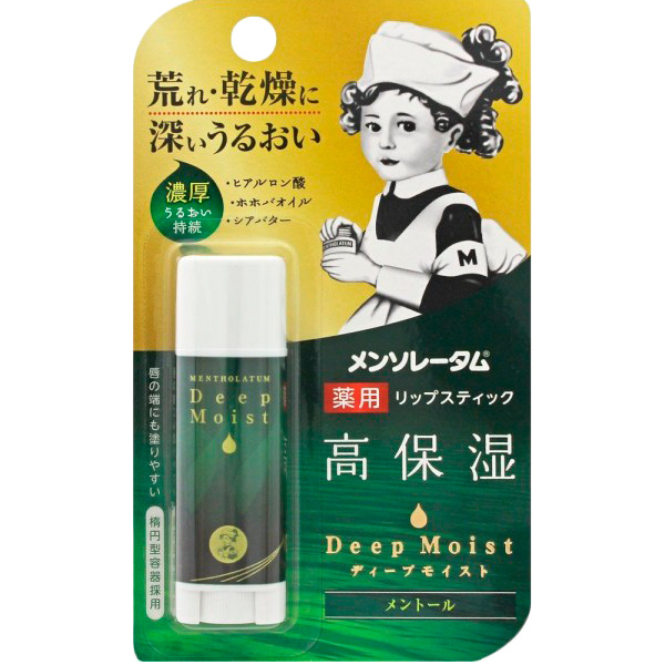 Бальзам для губ, глубокое увлажнение (с ментолом) Deep Moist Lip Balm (Menthol)